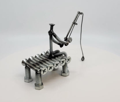 Fisherman on a Dock - Small