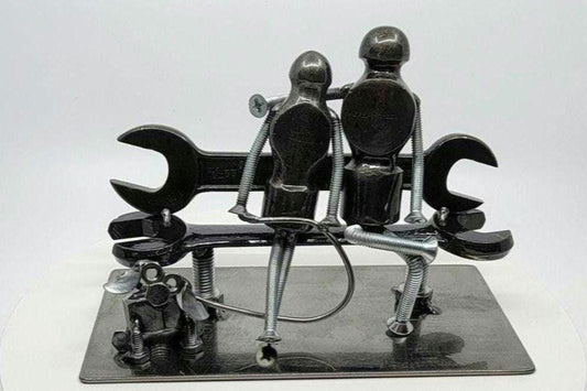 Hammer People with Dog on Bench