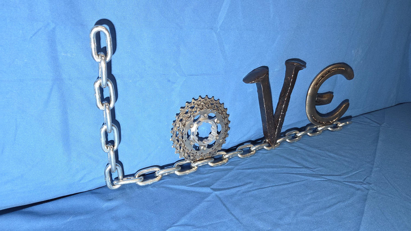 Repurposed Metal "Love" Sign v2