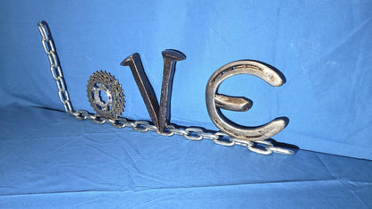 Repurposed Metal "Love" Sign v2