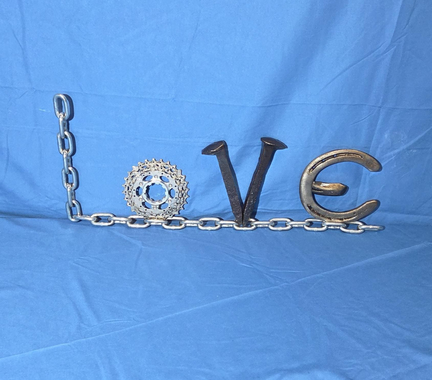 Repurposed Metal "Love" Sign v2