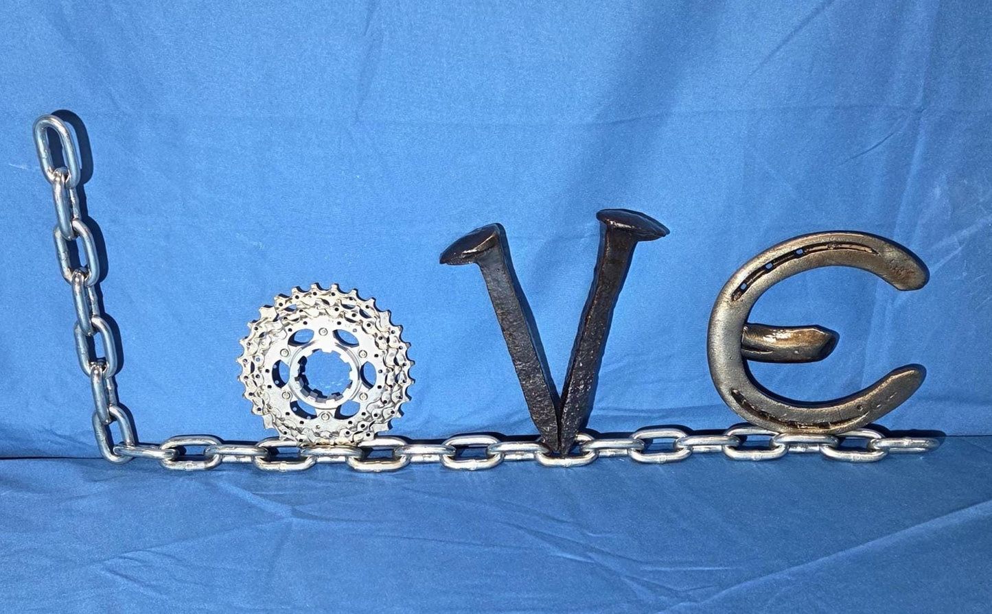 Repurposed Metal "Love" Sign v2