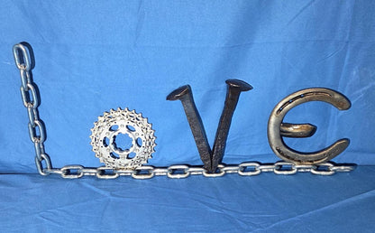 Repurposed Metal "Love" Sign v2