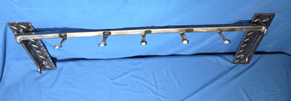 5 Coat Hook Fixture Made From Wrenches