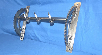 3 Coat Hook Fixture Made From Motorcycle Parts