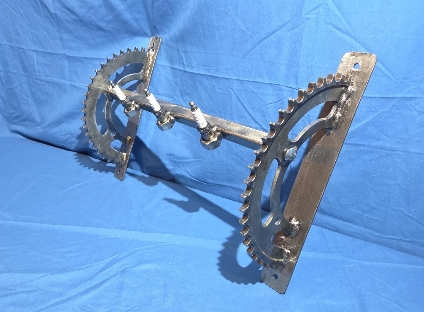 3 Coat Hook Fixture Made From Motorcycle Parts